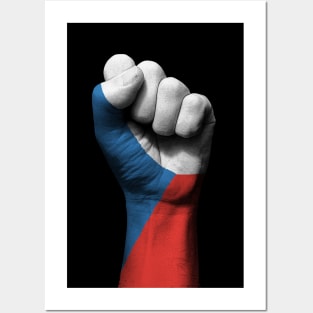 Flag of Czech Republic on a Raised Clenched Fist Posters and Art